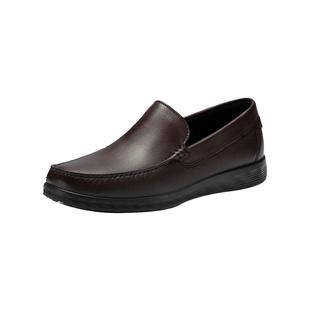 【自营】Ecco/爱步男款商务休闲乐福鞋厚底简约舒适真皮鞋一脚蹬