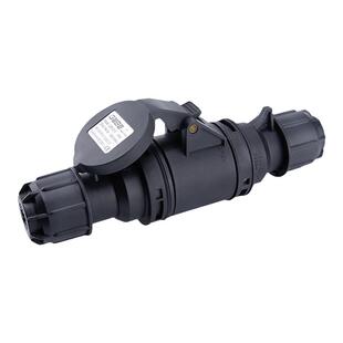 HFE黑色舞台工业插头3芯4心5孔16A32A防水防爆航空插座连接器套装