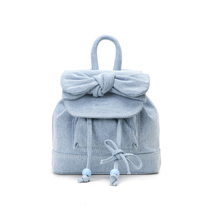 VANWALK 原创双肩包女通勤出游小型背包小众设计芭蕾风蝴蝶结包包