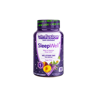 褪黑素安瓶助眠软糖退黑素睡眠sleepwell褪黑色素片vitafusion