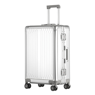 新款全铝镁合金行李箱女结实耐用商务登机密码箱男拉杆旅行皮箱子