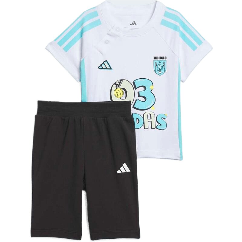 adidas阿迪达斯婴童IN 3/4 PNT SET运动休闲短袖套装JM3416