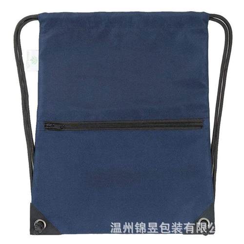 厂家210D涤纶抽绳束口袋定做双肩防水尼龙抽绳购物袋logo定做