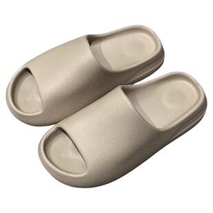 Michelle Girl高弹柔软EVA平底运动风耐脏耐磨情侣椰子一字拖鞋