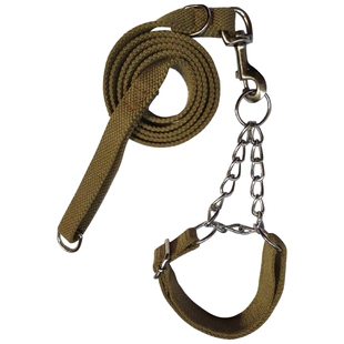 一拉紧格力犬灵缇犬惠比特犬猎犬马犬细狗锦纶帆布军绿色牵引绳