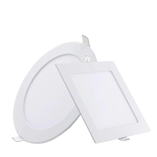 超薄筒灯嵌入式led圆形9w12w面板灯15w方型格栅灯18w天花灯孔洞灯