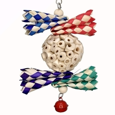 鹉林外传通草球解闷益智啃咬磨嘴