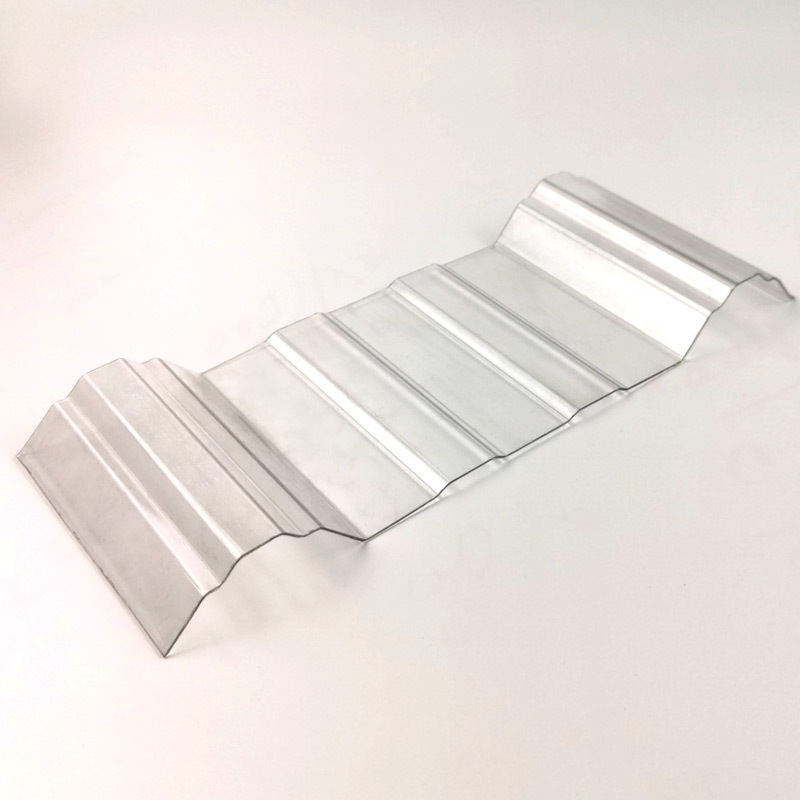 波浪瓦透明pc采光瓦屋顶厂房顶棚雨棚养殖温室大棚建材梯形瓦防雨