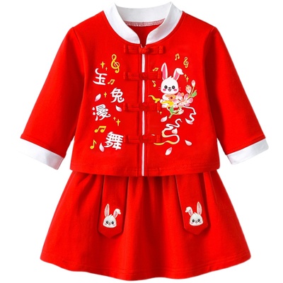 女宝宝周岁礼服唐装秋季古装