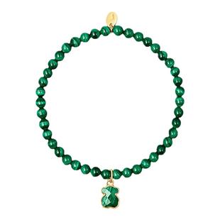 TOUS/桃丝熊孔雀石/紫水晶/锆石经典手链手串情侣礼物