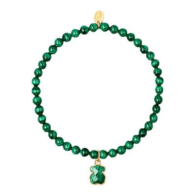 天然女紫水晶小熊图案手链