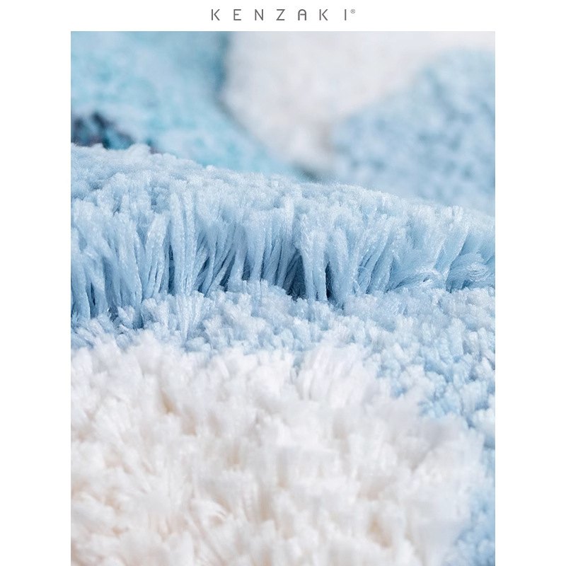 花园苔藓卧室床边客厅毯机织柔超地毯客厅仿羊绒簇绒地毯防防滑凉