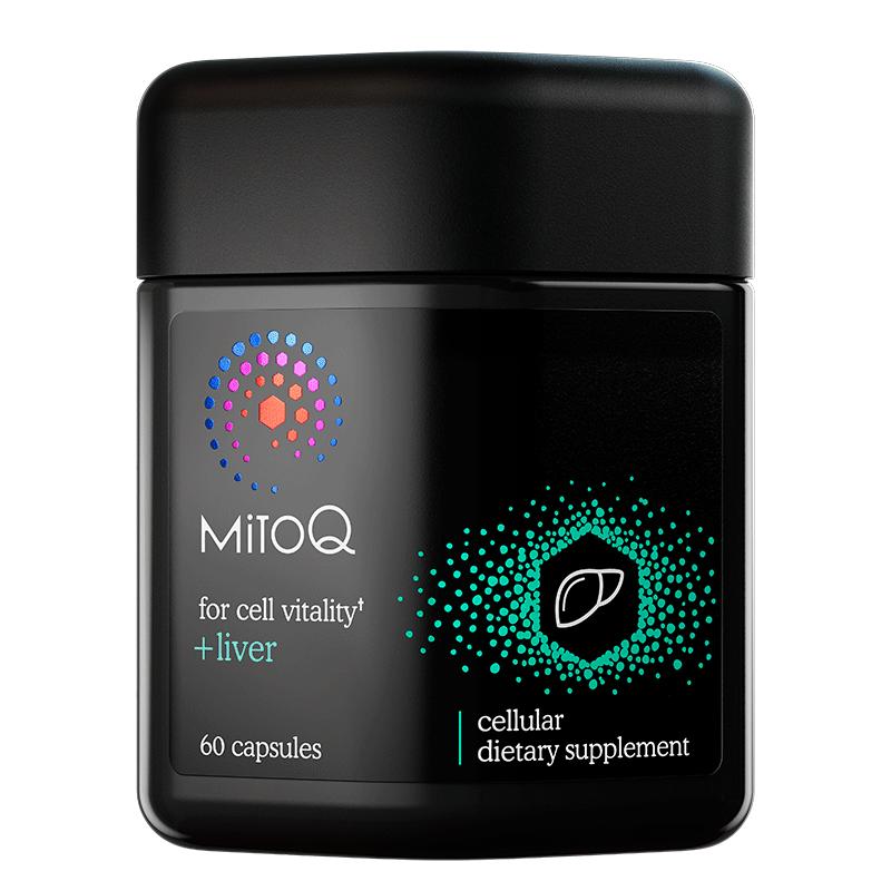 MitoQ进口护肝奶蓟水飞蓟胆碱q10熬夜加班喝酒60粒进口保健品