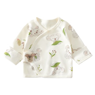 半背衣初生婴儿秋季衣服a类纯棉0到3个月刚出生宝宝产房上衣52码9