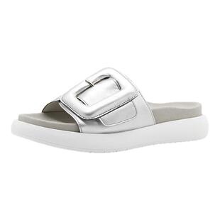 德国Gabor嘉步嘉宝女鞋2025春夏新品时尚休闲牛皮厚底拖鞋63.751