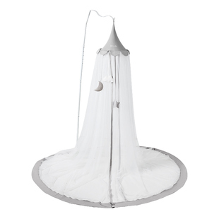 imomoto婴儿床蚊帐宝宝全罩式通用拼接床专用儿童公主风遮光床幔