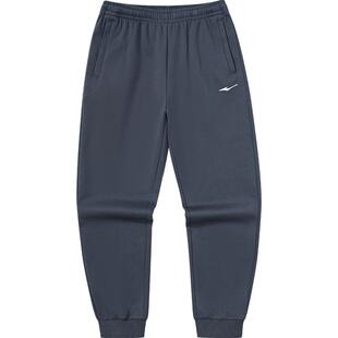 鸿星尔克加绒运动裤冬季新款男生加厚卫裤青少年长裤休闲裤子男