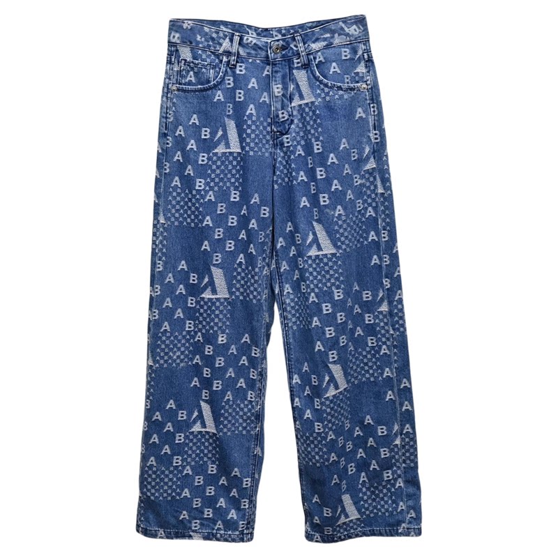 ABLE，JEANS提花女牛仔裤休闲裤