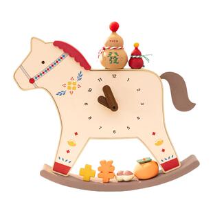 阿楹 福禄葫芦马小摆件乔迁新年时钟表工位书架玄关钱财开业礼物