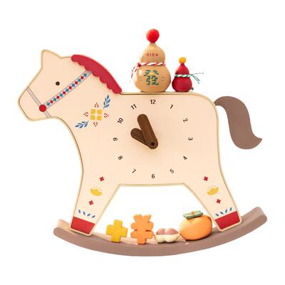 乔迁开业礼物马上有钱摆件小时钟