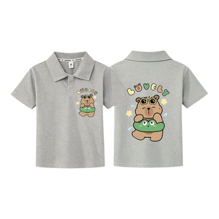 韩版男童短袖t恤纯棉新款儿童翻领polo衫夏季男孩半袖上衣夏装潮3
