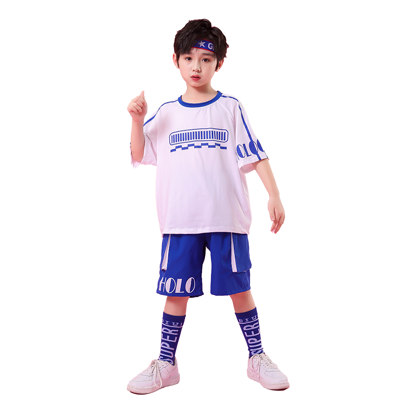 兒童啦啦隊(duì)演出服男女嘻哈爵士中小學(xué)生校運(yùn)動(dòng)會(huì)拉拉操街舞表演服