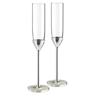 WEDGWOOD威基伍德VeraWang王薇薇香槟杯爱之绳结高脚红酒杯新婚礼