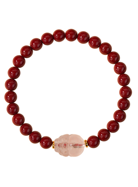 本命年马年朱砂貔貅招财转运手串