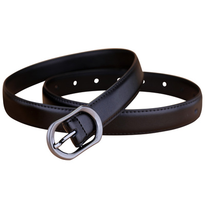 枪色扣！真皮牛皮女腰带百搭款