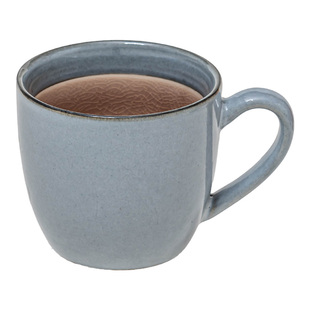 现代简约风陶瓷冰裂纹马克杯大容量咖啡杯家用喝水杯子蓝色牛奶杯