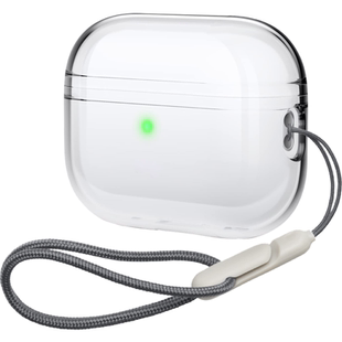黛萌airpodspro3保护套airpods4保护套airpodspro2透明保护壳tpu软壳男生高清防摔防刮同款挂绳usb-c