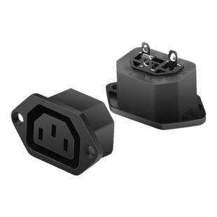 AC电源插座 品字母座 三孔品字插头插座10a/250V 充电插座3c认证