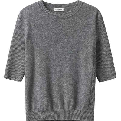 【播奥莱】播商场同款五分袖修身100%羊绒冬新针织衫女BDR4SD3813