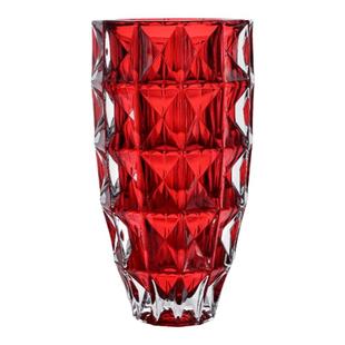 BOHEMIA捷克进口水晶玻璃花瓶欧式干花花瓶家用透明插花花瓶摆件