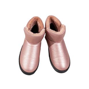 雪地靴女2025新款棉鞋女冬加绒加厚保暖皮毛一体短筒面包鞋棉鞋女