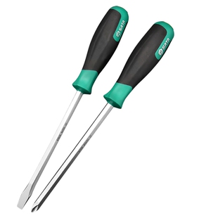 世达穿心螺丝刀一字十字可敲击工业级加长超硬高强度改锥平口起子