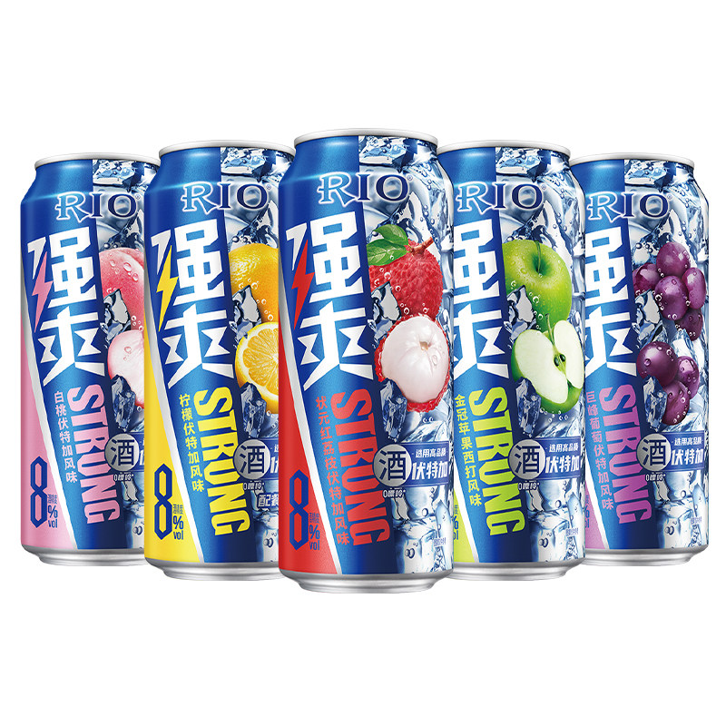 锐澳经典8度强爽鸡尾酒500ml*6支