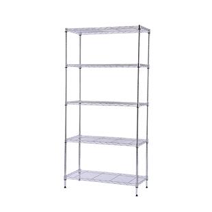 美之高家用厨房置物架落地式不锈钢色多层碳钢烤箱微波炉收纳架子