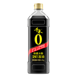 千禾零添加酱油特级生抽本酿180天纯粮酿造酱油1L千和非老抽0添加