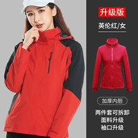 [Обновлять куртку] Женский/китайский красный+двойной слой