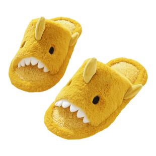 斑比儿童棉拖鞋室内家居秋冬季男童毛毛拖鞋女童保暖卡通宝宝棉鞋