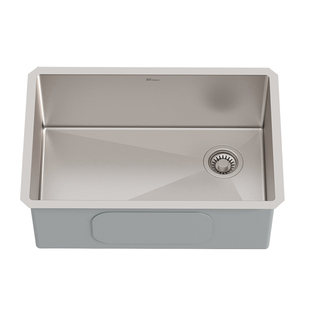 美国TRU厨房304不锈钢水槽左右侧排水窄边大单槽加厚洗菜盆洗碗池