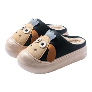 小毛驴棉拖鞋女士秋冬季2025新款室内家居月子鞋厚底防滑情侣拖鞋