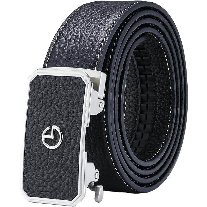 【不锈钢】金利来新款皮带男真皮软面自动扣牛皮腰带商务裤带