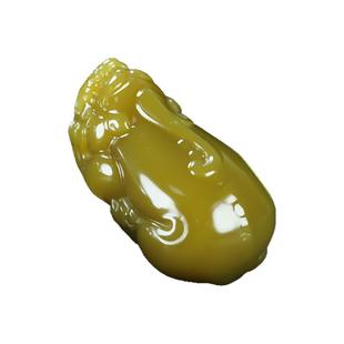 新疆玉把件和田玉貔貅手把件天然且末糖玉籽料招财貔貅把玩件挂件