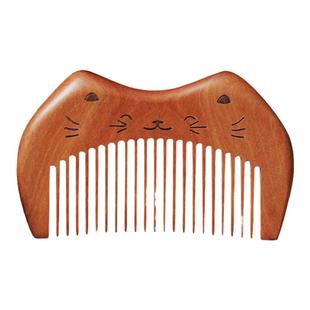 天然桃木梳子家用木头小蓬松颅顶正品檀香木牛角梳男女士长发专用