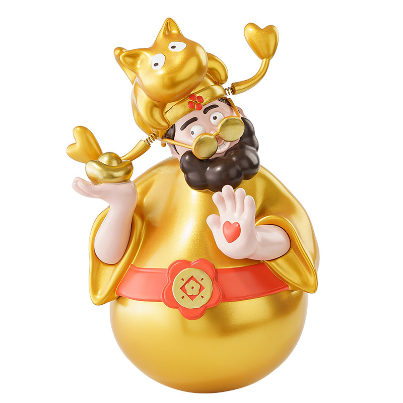 四喜财神招财摆件收银前台装饰品