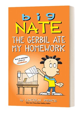 英文原版 Big Nate The Gerbil Ate My Homework 大内特系列23 全彩漫画小说 英文版 进口英语原版书籍