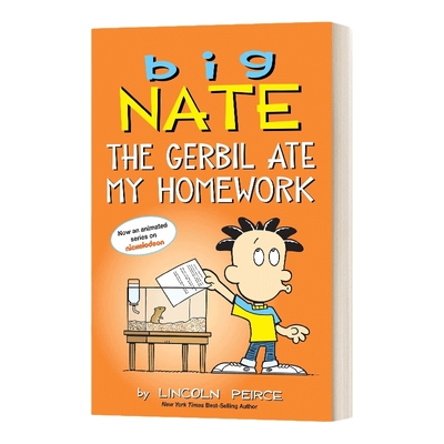 英文原版 Big Nate The Gerbil Ate My Homework 大内特系列23 全彩漫画小说 英文版 进口英语原版书籍