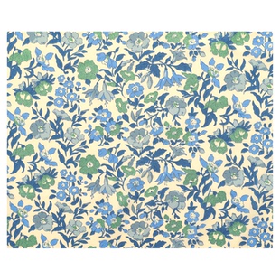英国正品liberty100支lawn长纤棉布料柔软舒适精美面料烫银MAMIE